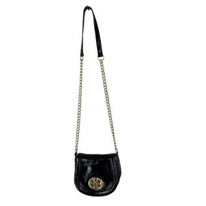 Emma Fox‎ Black Patent Leather Crossbody